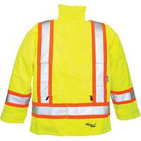 Manteaux 300 deniers Professional Journeyman, Polyester, Petit, Jaune lime haute visibilit&eacute; Superchem Industries
