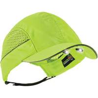 Casquette &agrave; bord court avec &eacute;clairage DEL Skullerz 8960, Vert lime haute visibilit&eacute; Superchem Industries