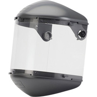 Fibre-Metal Dual 4" Crown High Performance Face Shield System, Propionate, Ratchet Suspension Superchem Industries