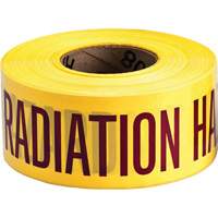Barricade Tape, English, 3" W x 1000' L, 3 mils, Magenta on Yellow Superchem Industries