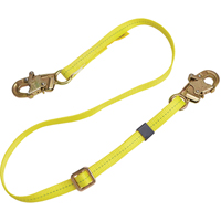 Longe de positionnement r&eacute;glable &agrave; sangle, 1 branches, 6', Classe CSA B, Polyester Superchem Industries