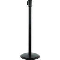 Poteaux recepteurs Slimline TensaBarrier, Hauteur de 38", Noir Superchem Industries
