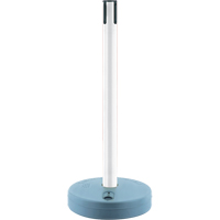 Tensabarrier ext&eacute;rieur - poteaux r&eacute;cepteurs, Hauteur de 37", Blanc Superchem Industries