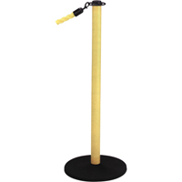 Poteaux portatifs, Hauteur de 36", Jaune Superchem Industries