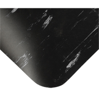 Tile-Top Select Anti-Microbial Mats No.494, Smooth, 2' x 10' x 1/2", Black/White, PVC Superchem Industries