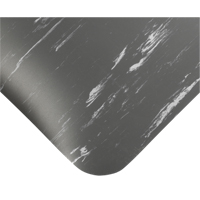 Tile-Top Select Anti-Microbial Mats No.494, Smooth, 2' x 10' x 1/2", Charcoal, PVC Superchem Industries