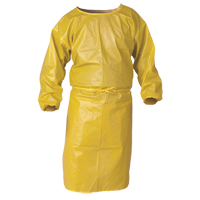 Blouse de protection Kleenguard contre la vaporisation de produits chimiques, Polypropyl&egrave;ne, Jaune, 34" la x 52" lo Superchem Industries