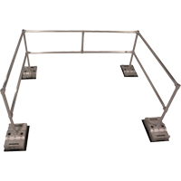 RoofGuard Classic System - Packaged Kits, Aluminum, 72" W x 108" L x 42" H Superchem Industries