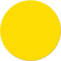Marqueurs all&eacute;g&eacute;e/5S Armor Stripe, Cercle, 6" lo x 6" la, Jaune, Plastique Superchem Industries