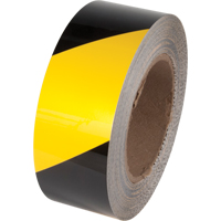 Ruban de marquage pour plancher Tuff Mark, 2" x 100', Polyester, Noir et jaune Superchem Industries