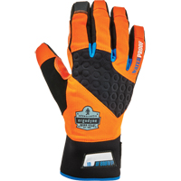 ProFlex&reg; 818WP Performance High-Visibility Thermal Waterproof Utility Gloves, Polyurethane Palm, Size Small Superchem Industries