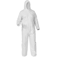 Kleenguard A35 Coveralls, Small, White, Microporous Superchem Industries