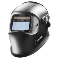 E684 Welding Helmets, 3.94" L x 1.97" W View Area, 4/9 - 13/4/5 - 9 Shade Range, Black Superchem Industries