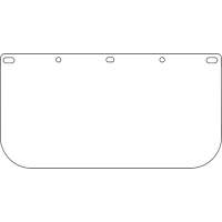 Dynamic Faceshield Visor Window, PETG, Clear Tint Superchem Industries