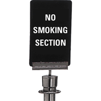 "No Smoking" Crowd Control Sign, 11" x 7", Plastic, English Superchem Industries