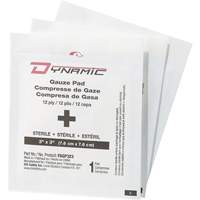 Dynamic Gauze, Pad, 3" L x 3" W, Sterile, Medical Device Class 1 Superchem Industries