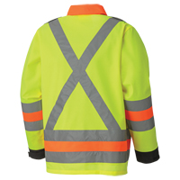 6007 Breathable Traffic Safety Jacket, Polyester, High Visibility Lime-Yellow, X-Small Superchem Industries