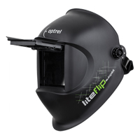 Masque de soudage Liteflip Autopilot, 3,94" lo x 1,97" la Champ de vision, Teinte 1/5/5 - 14, Noir Superchem Industries
