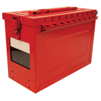 Large Group Lock Box, Red Superchem Industries