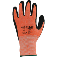 Vis-Tech Y9294 Cut Resistant Gloves, Size 6/X-Small, 13 Gauge, Polyurethane Coated, Stainless Steel Shell, ANSI/ISEA 105 Level 4 Superchem Industries