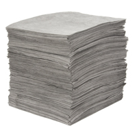 Premium Meltblown Sorbent Pads, Universal, 15" x 18", 25 gal. Absorbancy Superchem Industries