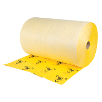 Premium Caution Rolls, Heavyweight, 150' L x 30" W, 57 gal. Absorbancy Superchem Industries