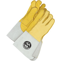 Welding Gloves, Grain Cowhide/Grain Deerskin, Size Large/10 Superchem Industries