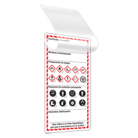 Self-Laminating Workplace Tags, Cardstock, 3" W x 6" H, French Superchem Industries