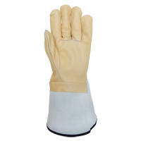 Lineman's Gloves, Small, Grain Cowhide Palm Superchem Industries