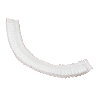 Pleated Bouffant Cap, Polypropylene, 21", White Superchem Industries