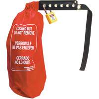 Sac de cadenassage &eacute;lectrique pour prise surdimensionn&eacute;e & contr&ocirc;le de palan, Type Prise Superchem Industries