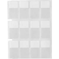 Core Series Self-Laminating Wire & Cable Labels, Vinyl, 0.5" L x 0.75" H, Clear Superchem Industries