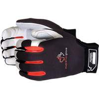 Clutch Gear&reg; Mechanic's Gloves, Grain Leather/Split Leather Palm, Size Small Superchem Industries