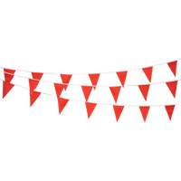 Cordon de fanions, 60' lo, Rouge Superchem Industries