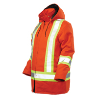 Parka de s&eacute;curit&eacute;, Orange haute visibilit&eacute;, Grand Superchem Industries