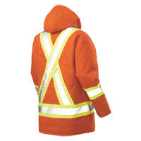 Parka de s&eacute;curit&eacute;, Orange haute visibilit&eacute;, Grand Superchem Industries