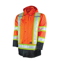 Parka de s&eacute;curit&eacute; doubl&eacute;, Orange haute visibilit&eacute;, Grand Superchem Industries
