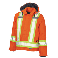 Manteau de s&eacute;curit&eacute;, Orange haute visibilit&eacute;, Grand Superchem Industries
