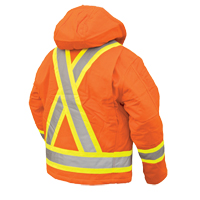 Manteau de s&eacute;curit&eacute;, Orange haute visibilit&eacute;, Grand Superchem Industries