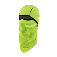 N-Ferno&reg; 6823 Wind-Proof Hinged Balaclava, Fleece, High-Visibility Lime Green Superchem Industries