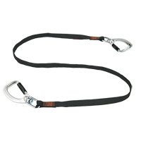 Squids&reg; 3139  Double-Locking Tool Lanyard with Swivel, Fixed Length, Dual Carabiner Superchem Industries
