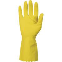 ChemStop Gloves, Size Small/7, 12" L, Latex, Flock-Lined Inner Lining, 12-mil Superchem Industries