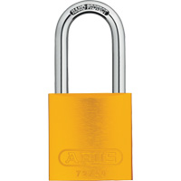 Cadenas de s&eacute;curit&eacute;, Jaune, Cl&eacute;s diff&eacute;rentes, Aluminium, Largeur de 1-1/2" Superchem Industries