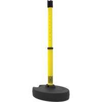 PLUS Barrier Post Set Receiver, 42" High, Yellow Superchem Industries