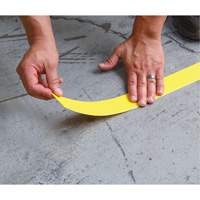 Tough-Mark Heavy-Duty Floor Marking, Rectangle, 48" L x 2" W, Yellow, Polyethylene Superchem Industries
