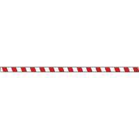 Tough-Mark Heavy-Duty Floor Marking, Rectangle, 48" L x 2" W, Red and White, Polyethylene Superchem Industries