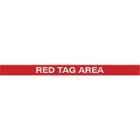 Tough-Mark Heavy-Duty Floor Marking, Rectangle, 48" L x 2" W, Red, Polyethylene Superchem Industries
