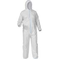 Protective Coveralls, Medium, White, Microporous Superchem Industries