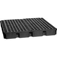 Modular Spill Platform, 60.5 US gal. Spill Capacity, 51.5" x 51.5" x 6.5" Superchem Industries