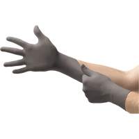 TouchNTuff&reg; 93-250 Disposable Gloves, 6/X-Small, Nitrile, 5.1-mil/7.9-mil, Powder-Free, Grey Superchem Industries